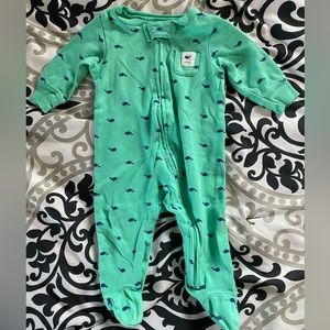 Carter’s 3mos Turquoise Whale Sleeper